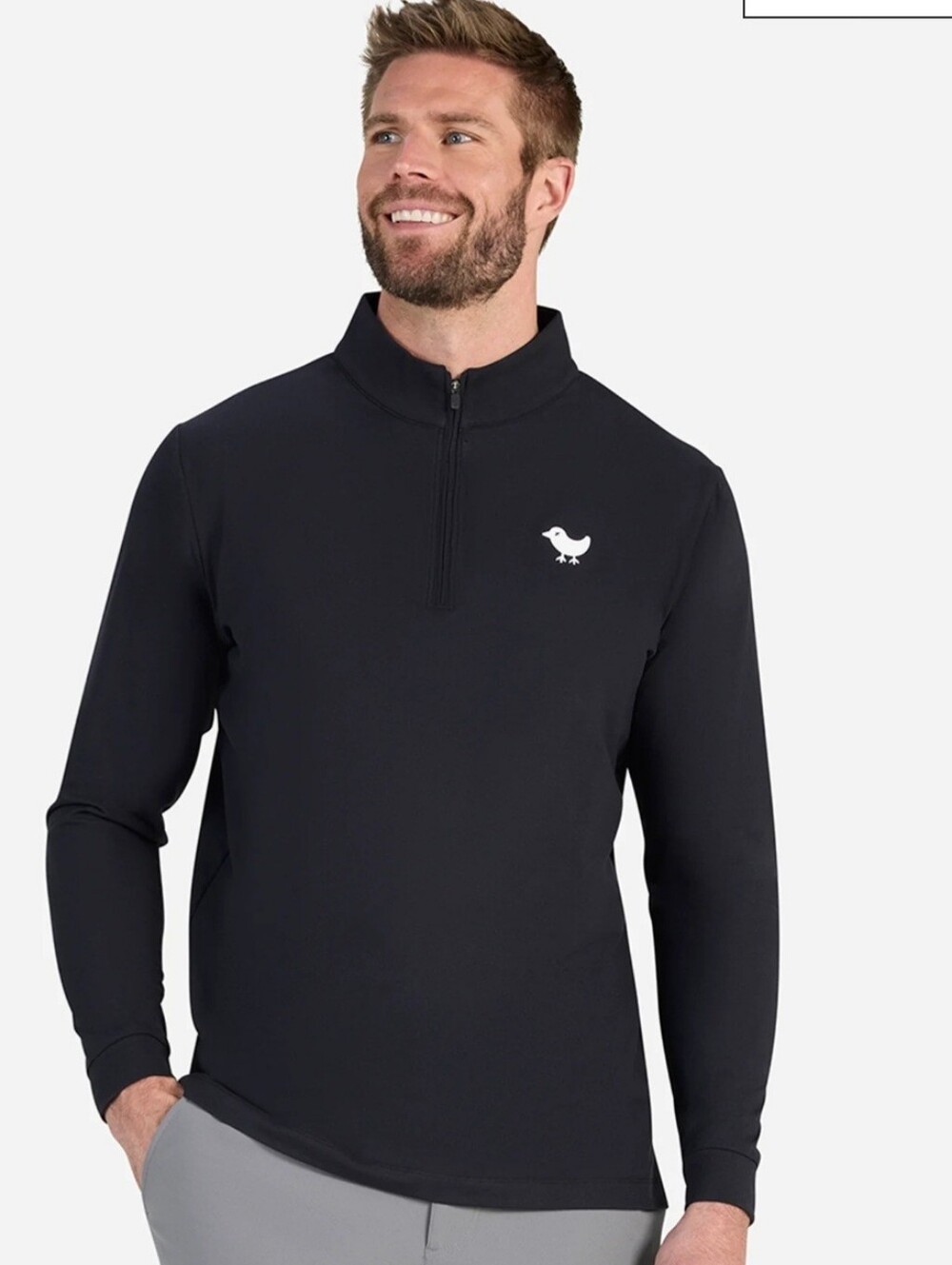 Bad Birdie Velocity Quarterzip - Black M NWT